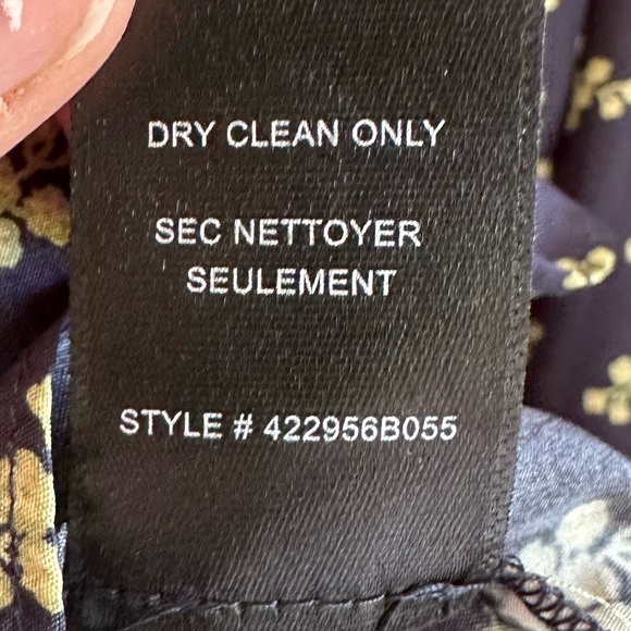 100% Silk Rebecca Taylor Fleur Floral Long Sleeve Blouse Top Size Small - Picture 6 of 8